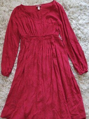 NWOT Isabel Maternity Red Floral Dress